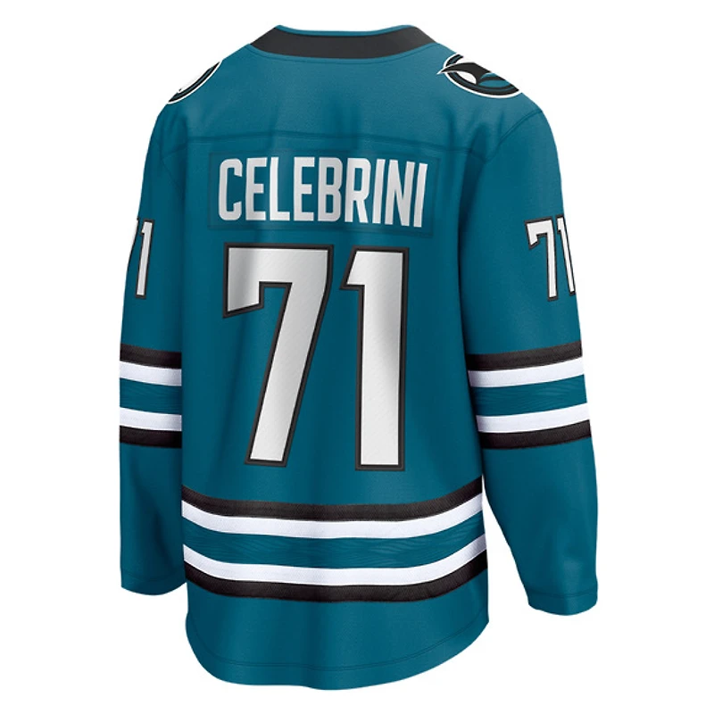 Breakaway Sharks Celebrini (à domicile) - Jersey de hockey réplique pour homme