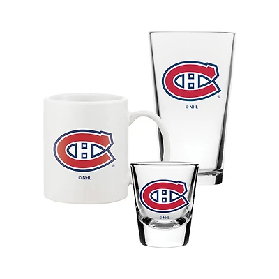 Fan Set - Ensemble de verres 3 pièces