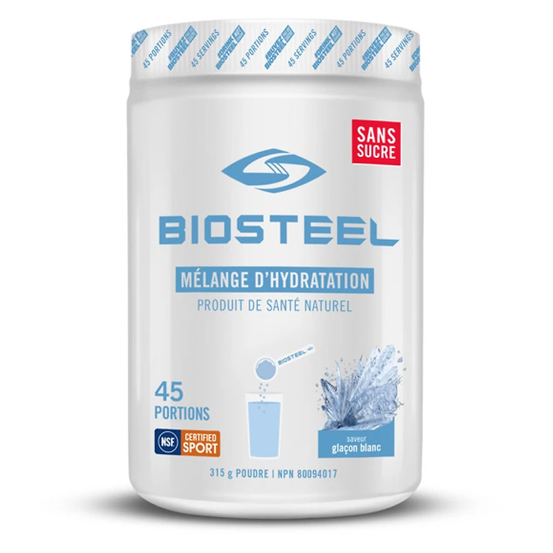 Glaçon blanc 315 g - Mélange pour sportif de haut niveau