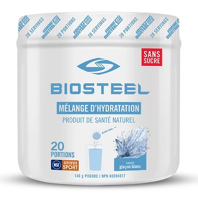 Mélange d'hydratation (140 g) - Glaçon blanc - Mélange pour sportif de haut niveau