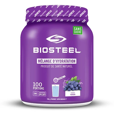 Mélange d'hydratation (700 g) - Raisin - Mélange pour sportif de haut niveau