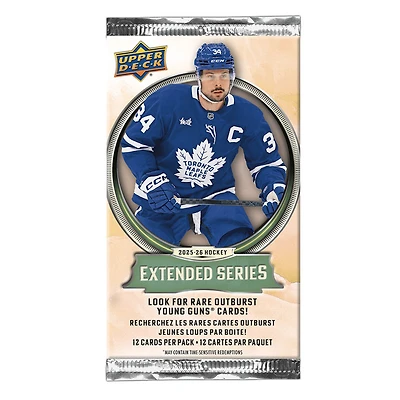 2025-26 Extended Series Hockey Gravity Feed - Cartes de hockey à collectionner