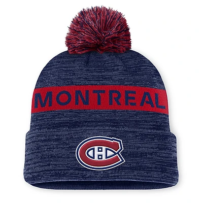 Authentic Pro Rink - Tuque à revers avec pompon pour adulte