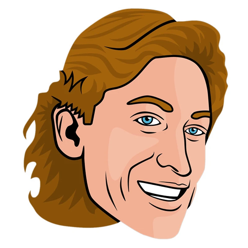 Wayne Gretzky Étoiles de la LNH - Chaussettes caricatures pour adulte