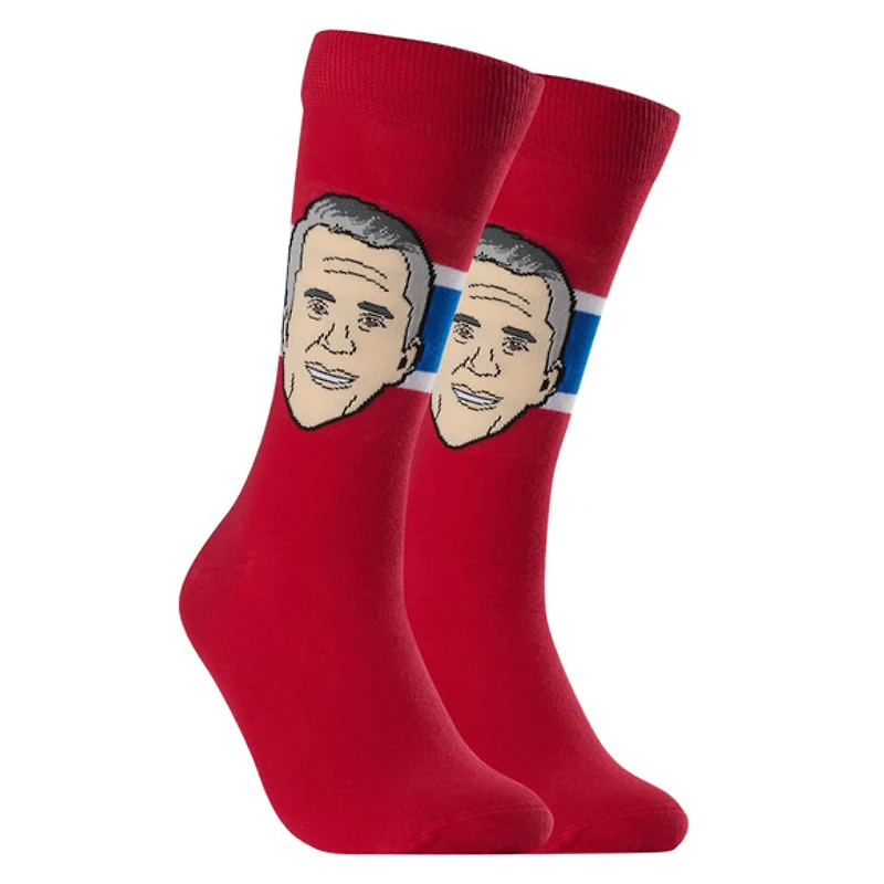 Marty St-Louis Montreal Canadiens NHL Bench Boss Edition - Adult Caricature Crew Socks