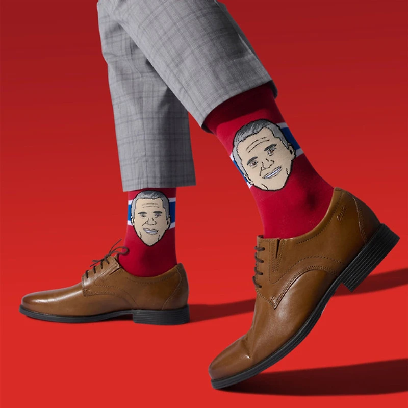 Marty St-Louis Montreal Canadiens NHL Bench Boss Edition - Adult Caricature Crew Socks
