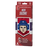 Nick Suzuki Montreal Canadiens NHL - Adult Caricature Crew Socks