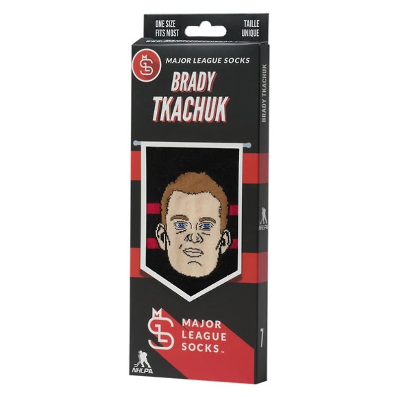 Brady Tkachuk Ottawa Senators NHL - Adult Caricature Crew Socks