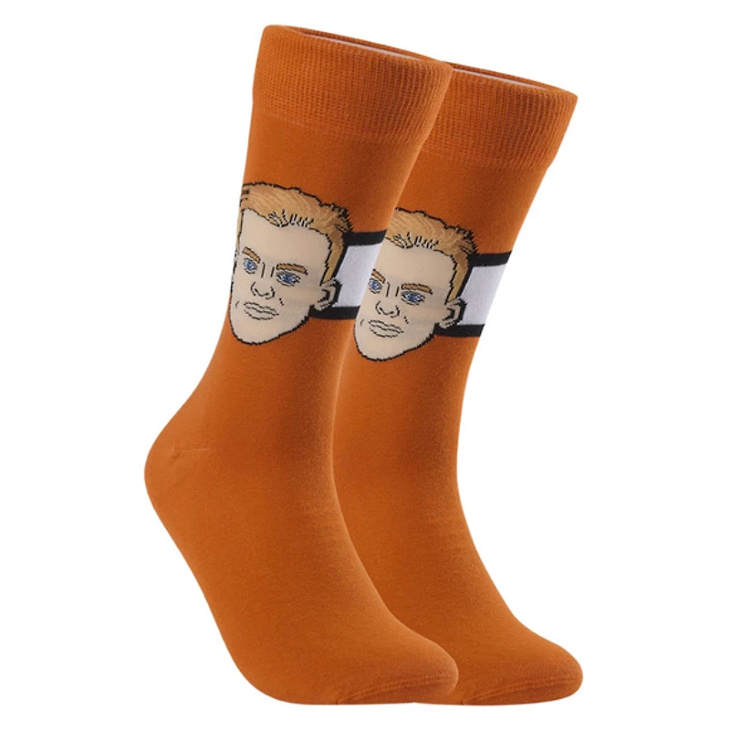 Matvie Michkov Flyers de Philadelphie LNH Édition Recrue - Chaussettes caricatures pour adulte