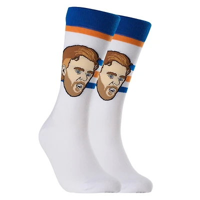 Connor McDavid Edmonton Oilers NHL - Adult Caricature Crew Socks