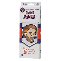 Connor McDavid Edmonton Oilers NHL - Adult Caricature Crew Socks