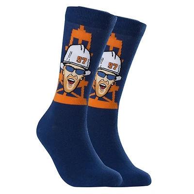 Connor McDavid Edmonton Oilers NHL Special Edition - Adult Caricature Crew Socks