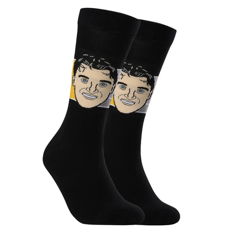 Mario Lemieux Penguins de Pittsburgh LNH - Chaussettes caricatures pour adulte