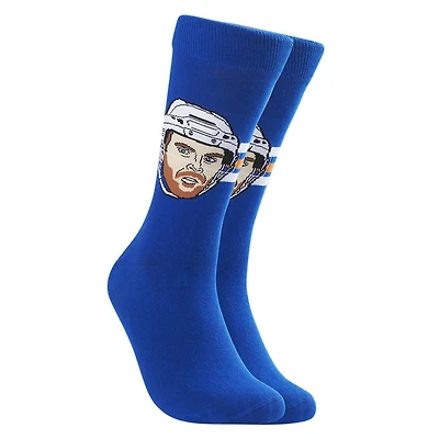 Connor McDavid Edmonton Oilers NHL - Adult Caricature Crew Socks