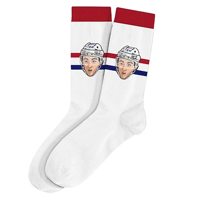 Lane Hutson Canadiens de Montréal LNH - Chaussettes caricatures pour adulte