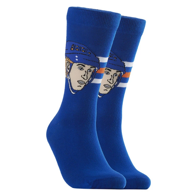 Wayne Gretzky Oilers d'Edmonton LNH - Chaussettes caricatures pour adulte