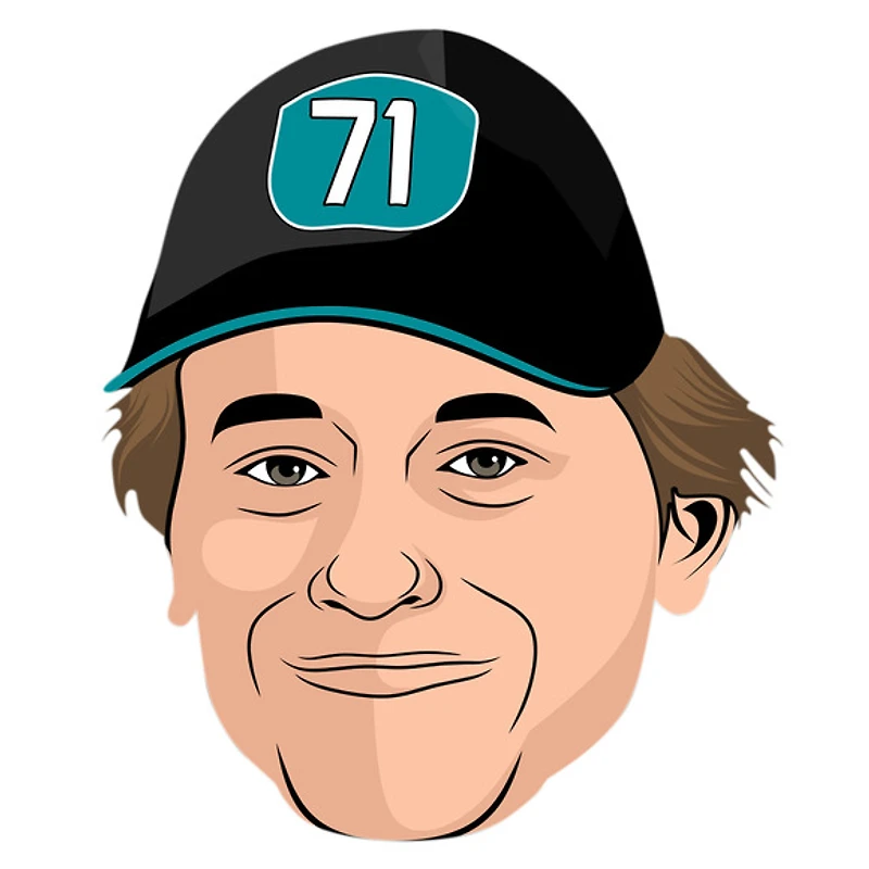 Macklin Celebrini Sharks de San Jose LNH Édition Recrue - Chaussettes caricatures pour adulte