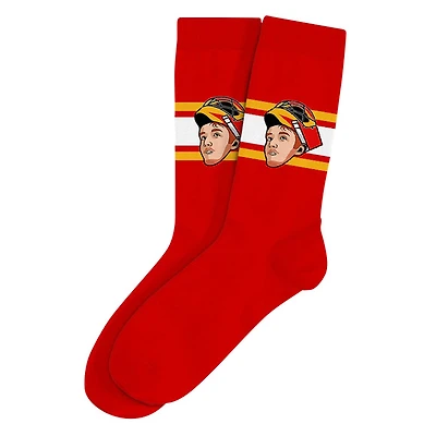Dustin Wolf Calgary Flames NHL - Adult Caricature Crew Socks