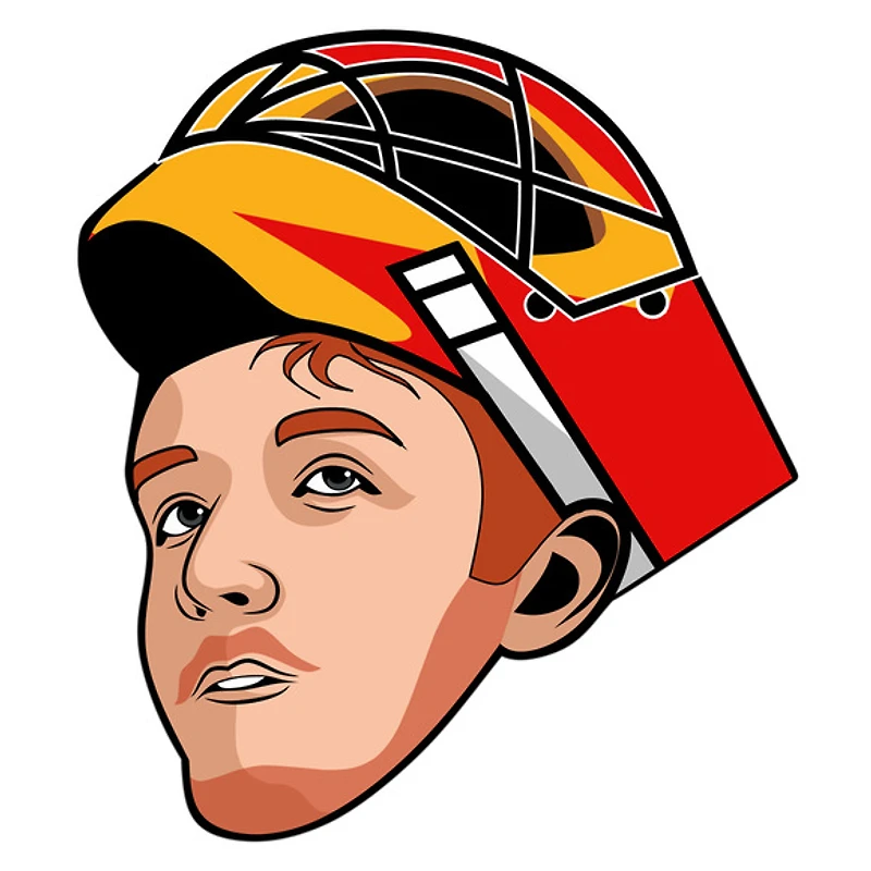 Dustin Wolf Calgary Flames NHL - Adult Caricature Crew Socks
