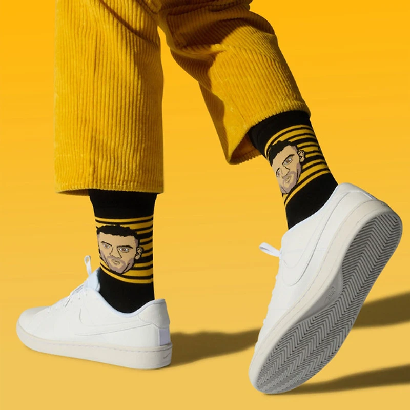 Biz Nasty Spittin Chiclets - Adult Caricature Crew Socks