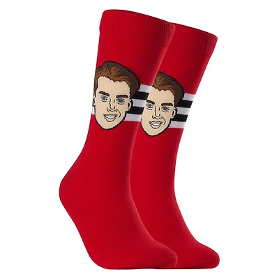 Connor Bedard Chicago Blackhawks NHL - Adult Caricature Crew Socks