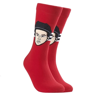 Connor Bedard Blackhawks de Chicago LNH Édition Recrue - Chaussettes caricatures pour adulte