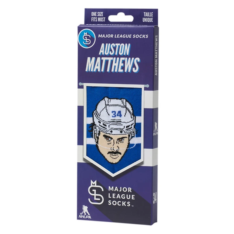 Auston Matthews Toronto Maple Leafs NHL - Adult Caricature Crew Socks