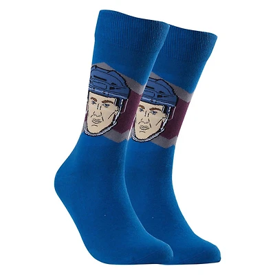 Nathan MacKinnon Colorado Avalanche NHL - Adult Caricature Crew Socks