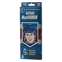 Nathan MacKinnon Avalanche du Colorado LNH - Chaussettes caricatures pour adulte