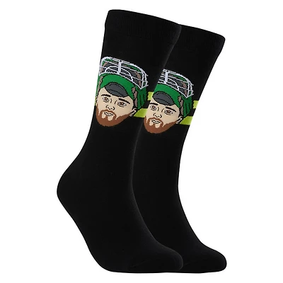 Jake Oettinger Dallas Stars NHL - Adult Caricature Crew Socks