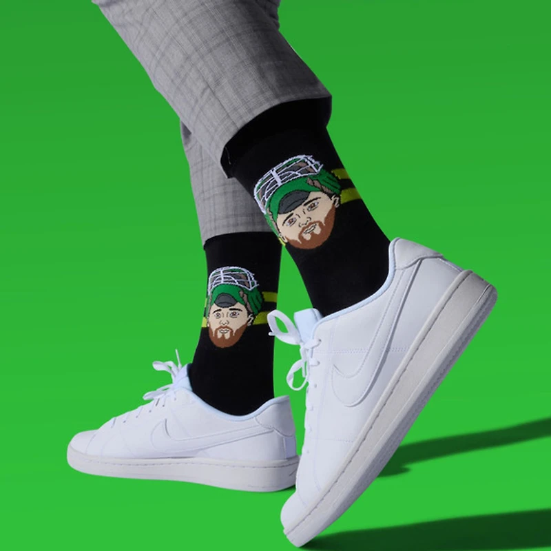 Jake Oettinger Dallas Stars NHL - Adult Caricature Crew Socks
