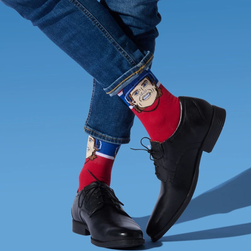 Cole Caufield Montreal Canadiens NHL - Adult Caricature Crew Socks
