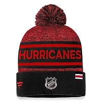 Authentic Pro Rink Heathered Knit - Tuque à revers avec pompon pour adulte