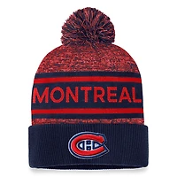 Authentic Pro Rink Heathered Knit - Tuque à revers avec pompon pour adulte