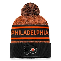 Authentic Pro Rink Heathered Knit - Tuque à revers avec pompon pour adulte