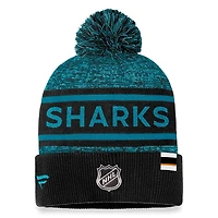 Authentic Pro Rink Heathered Knit - Tuque à revers avec pompon pour adulte