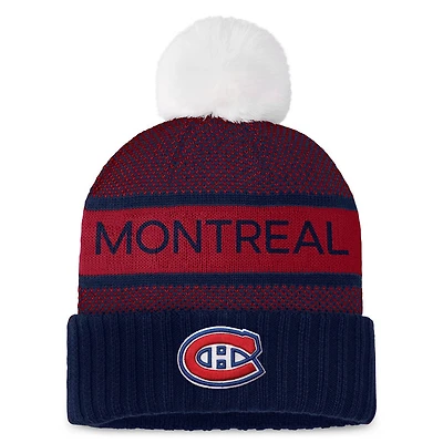 Authentic Pro Rink - Tuque à revers avec pompon pour adulte
