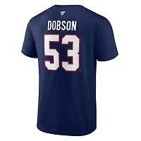 Authentic Stacked #53 Noah Dobson - Adult NHL T-shirt
