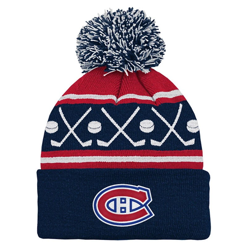 Face Off - Junior Cuffed Tuque with Pompom