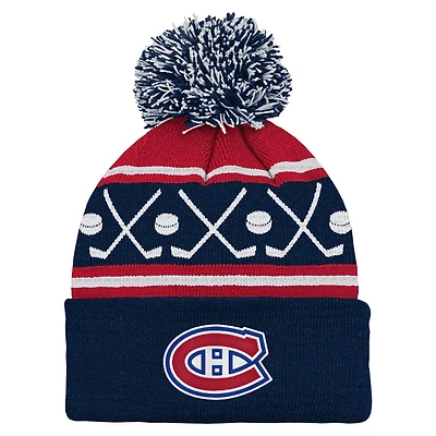 Face Off - Junior Cuffed Tuque with Pompom