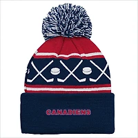 Face Off - Junior Cuffed Tuque with Pompom