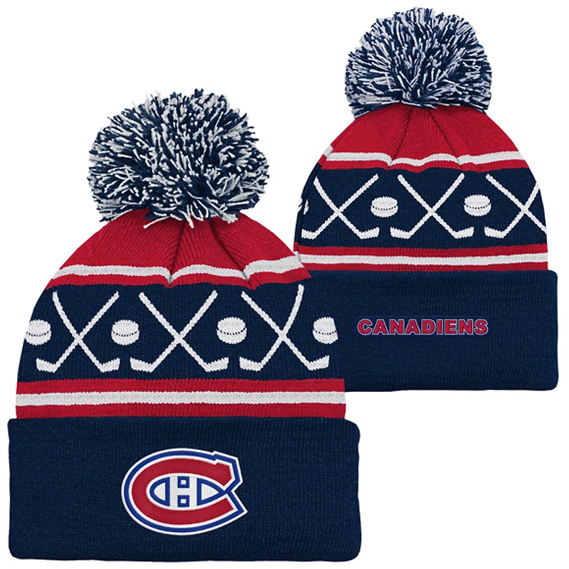 Face Off - Junior Cuffed Tuque with Pompom