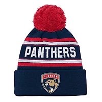 Jacquard Knit - Tuque à revers avec pompon pour junior