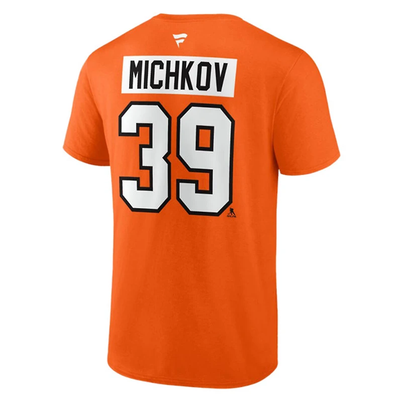 Authentic Stacked #39 Matvei Michkov - T-shirt de la LNH pour adulte