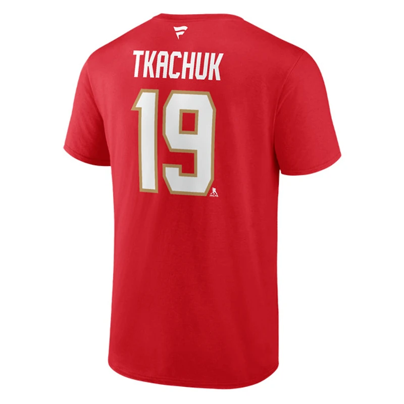 Authentic Stacked #19 Matthew Tkachuk - Adult NHL T-shirt