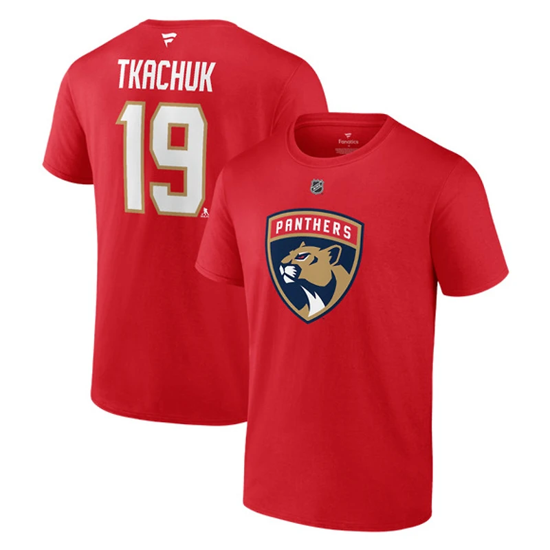 Authentic Stacked #19 Matthew Tkachuk - Adult NHL T-shirt