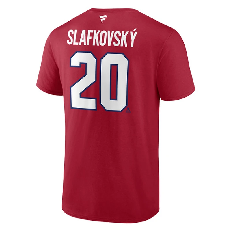 Authentic Stacked #20 Juraj Slafkovský - Adult NHL T-shirt