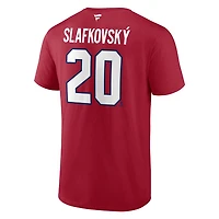 Authentic Stacked #20 Juraj Slafkovský - Adult NHL T-shirt