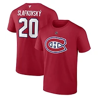 Authentic Stacked #20 Juraj Slafkovský - Adult NHL T-shirt