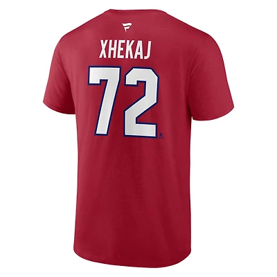 Authentic Stacked #72 Arber Xhekaj - Adult NHL T-shirt